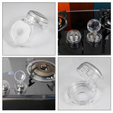 6Pcs Clear Stove Knob Safety Covers Child Safety Guards Heat Resistant Child Proof Lock for Oven Stove Top Gas Range