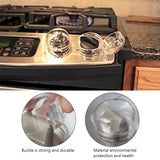 6Pcs Clear Stove Knob Safety Covers Child Safety Guards Heat Resistant Child Proof Lock for Oven Stove Top Gas Range