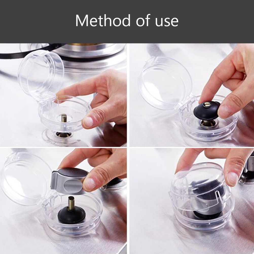 6Pcs Clear Stove Knob Safety Covers Child Safety Guards Heat Resistant Child Proof Lock for Oven Stove Top Gas Range
