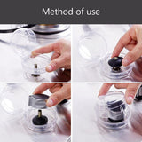 6Pcs Clear Stove Knob Safety Covers Child Safety Guards Heat Resistant Child Proof Lock for Oven Stove Top Gas Range - Extra Image