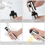 Olive Oil Sprayer for Cooking Oil Mister Stainless Steel Oil and Vinegar Sprayer Bottle for Barbecue Salad Cooking Baking
