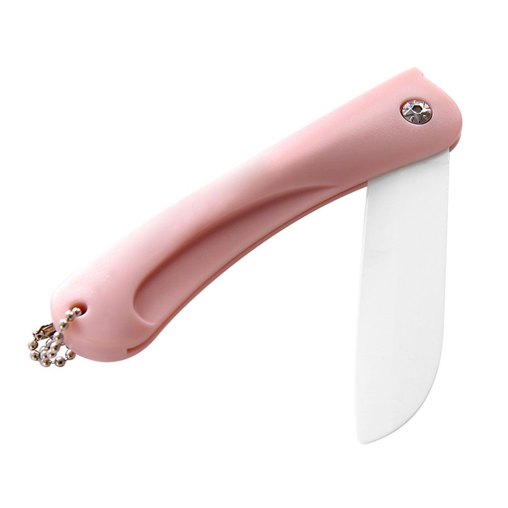 Portable Foldable Fruit Paring Knife Household Kitchen Ceramic Fruit Knife