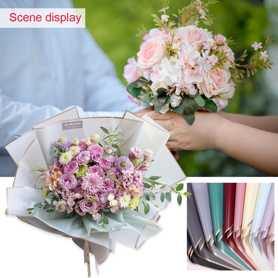 20 Sheets Waterproof Floral Wrapping Paper Sheets Fresh Flowers Bouquet Gift Packaging Wrapping Paper Sheets