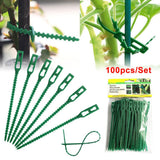 100PCS Tree Ties Adjustable Plant Ties Garden Ties Flexible Plant Cable Ties for Supporting Rose Shrub Plants
