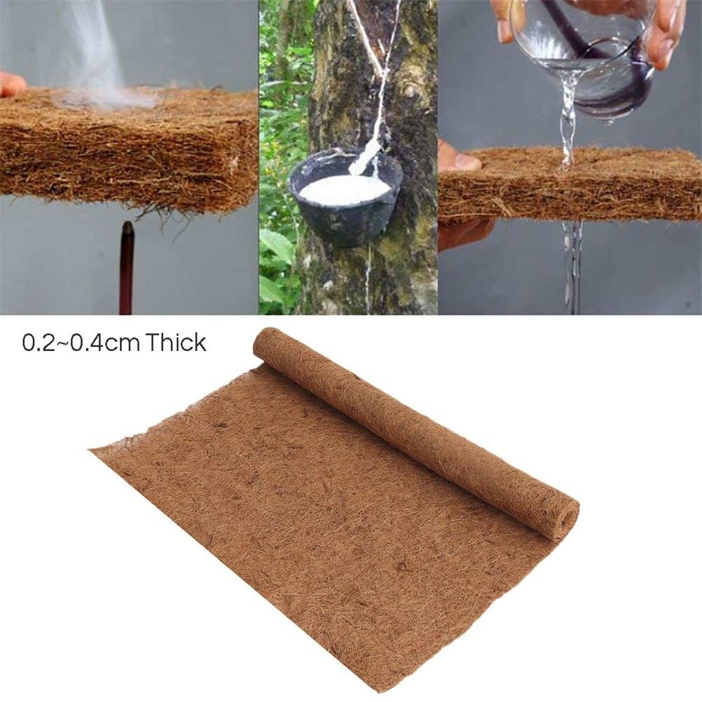 Reptile Mat Coconut Fiber Turtles Pet Mat Habitat Carpet Mat Substrate for Lizards Turtles Snakes Iguana