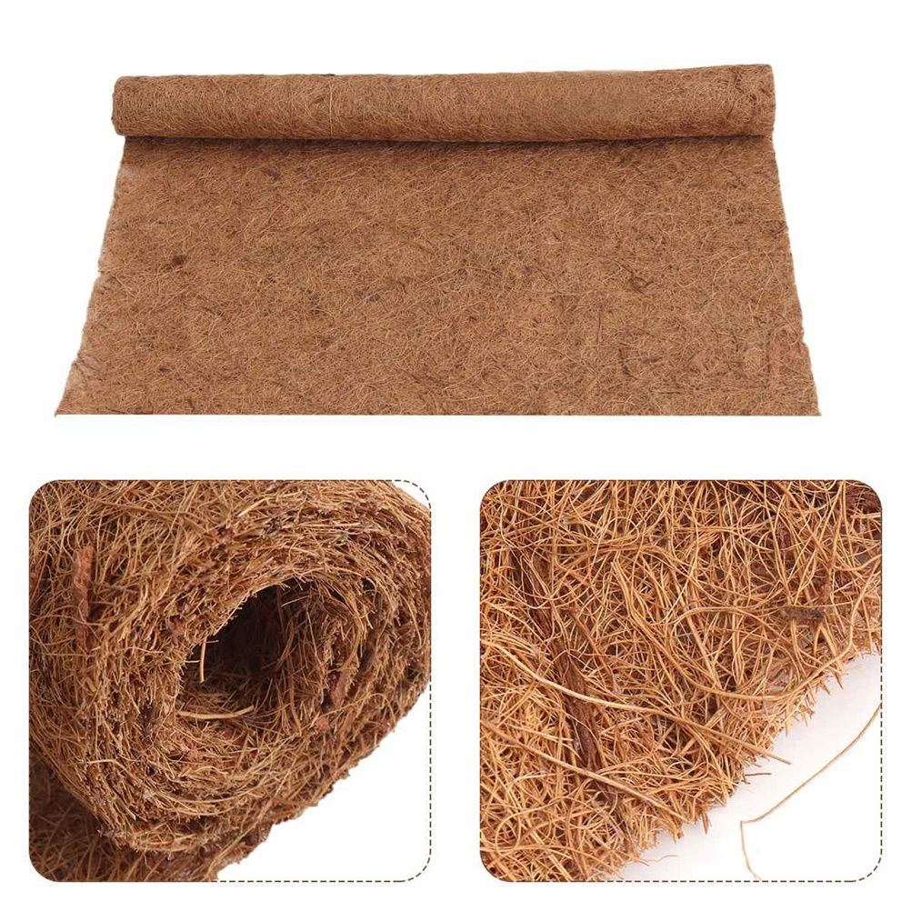 Reptile Mat Coconut Fiber Turtles Pet Mat Habitat Carpet Mat Substrate for Lizards Turtles Snakes Iguana