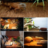 Reptile Mat Coconut Fiber Turtles Pet Mat Habitat Carpet Mat Substrate for Lizards Turtles Snakes Iguana