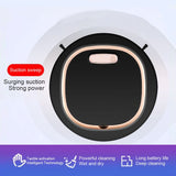 3 In 1 Intelligent Robot Vacuum Cleaner 1200 mAh Battery Suction Vacuum Cleaner Robot for Floors Pet Hair Dust - 45-Degree Angle