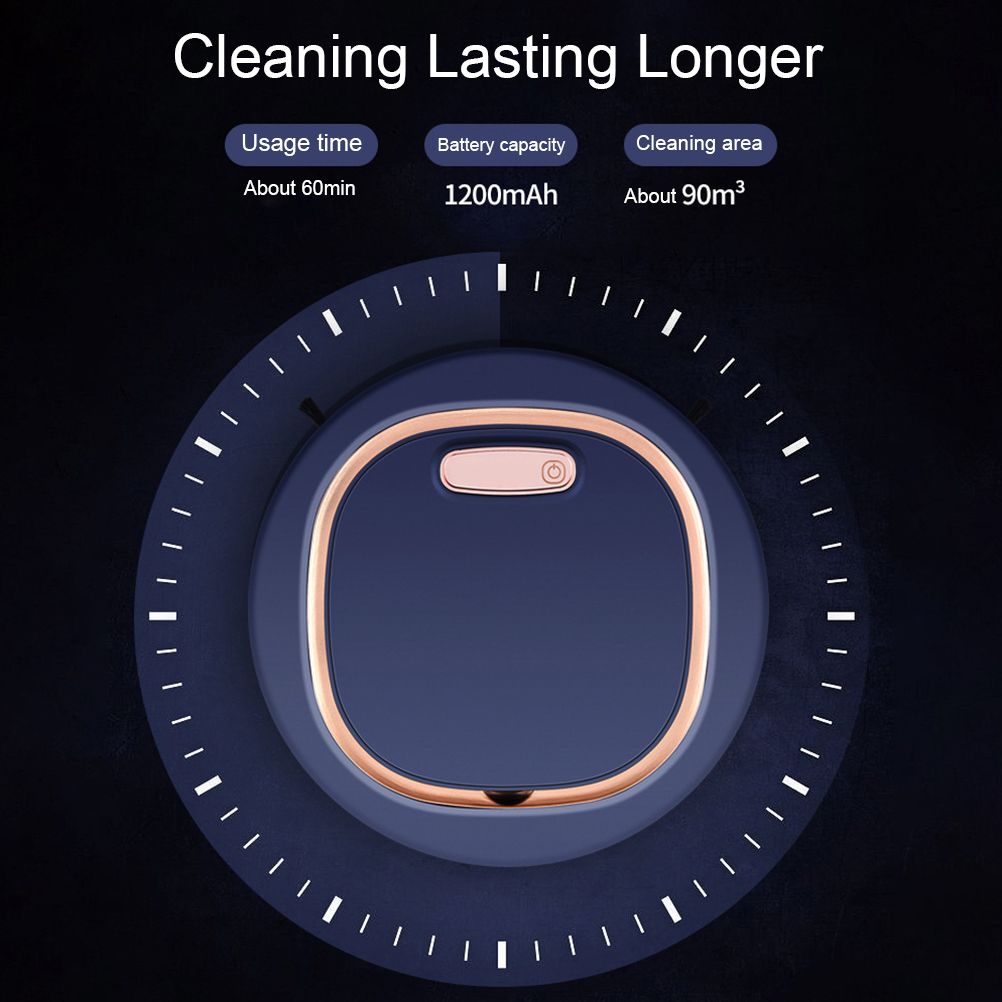 3 In 1 Intelligent Robot Vacuum Cleaner 1200 mAh Battery Suction Vacuum Cleaner Robot for Floors Pet Hair Dust