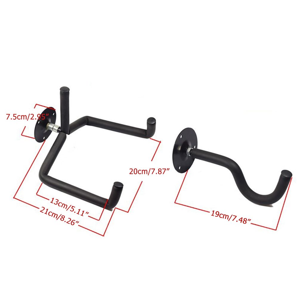 Guitar Wall Mount Acoustic Electric Classical Guitar Wall Hanger Slat Wall Horizontal Guitar Holder Stand Rack