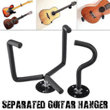 Guitar Wall Mount Acoustic Electric Classical Guitar Wall Hanger Slat Wall Horizontal Guitar Holder Stand Rack - Side View