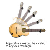 Guitar Wall Mount Acoustic Electric Classical Guitar Wall Hanger Slat Wall Horizontal Guitar Holder Stand Rack - Close-Up Angle