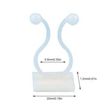 50Pcs Climbing Plant Fixture Clips Garden Vines Sticky Clips Wall Vines Fixed Holder