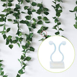 50Pcs Climbing Plant Fixture Clips Garden Vines Sticky Clips Wall Vines Fixed Holder - 45-Degree Angle