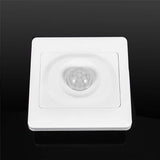 220V Automatic Infrared PIR Body Motion Sensor Switch Wall Mount LED Night Light - Rear View