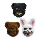 Halloween Horror Mask Rabbit Bear Cosplay Carnival Party Costume Christmas Halloween Face Mask Costume