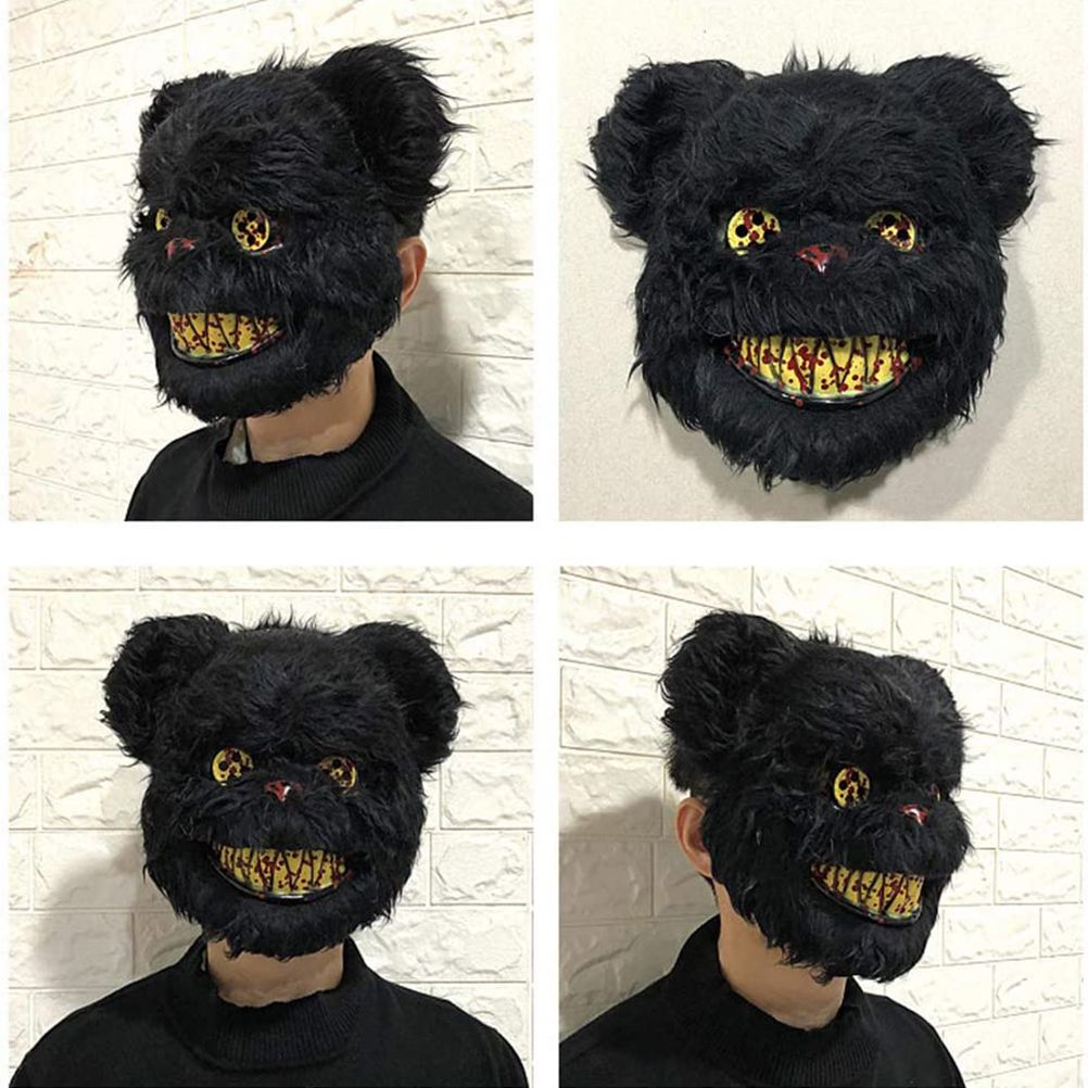 Halloween Horror Mask Rabbit Bear Cosplay Carnival Party Costume Christmas Halloween Face Mask Costume