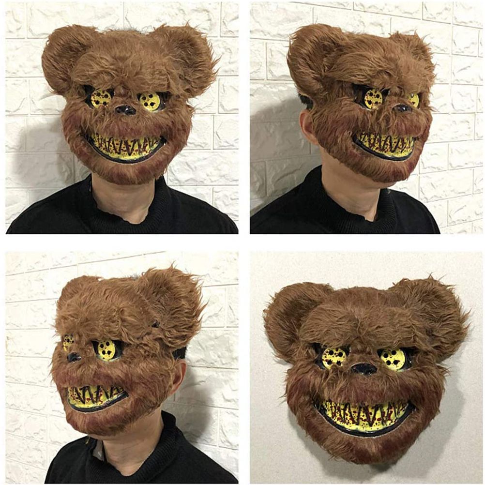 Halloween Horror Mask Rabbit Bear Cosplay Carnival Party Costume Christmas Halloween Face Mask Costume