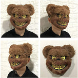 Halloween Horror Mask Rabbit Bear Cosplay Carnival Party Costume Christmas Halloween Face Mask Costume - Top-Down View