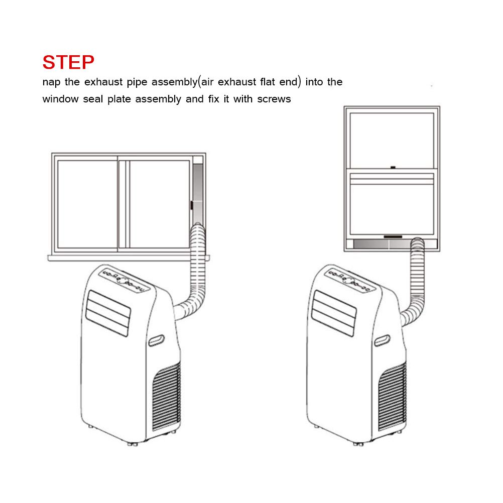 Universal Mobile Air Conditioner Adjustable Window Sealing Plate Splint Baffle