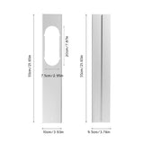 Universal Mobile Air Conditioner Adjustable Window Sealing Plate Splint Baffle - Extra Image