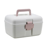 First Aid Kit 2 Layer Medicine Box Portable Emergency Medicine Box for Home Office