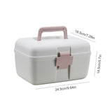 First Aid Kit 2 Layer Medicine Box Portable Emergency Medicine Box for Home Office