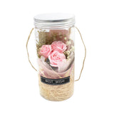 Romantic Eternal Rose Never Withered Rose Night Light Wishing Bottle Preserved Flowers Soap Rose Flower Glass Wishing Bottle