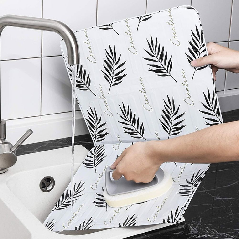 Folding Oil Splatter Shield Splash Proof Panels Gas Stove Shield for Kitchen