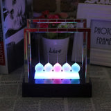Illuminated Newton Pendulum Ball Miniature Model Ornaments Home Decoration Home Office Desk Decor Gifts