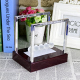 Illuminated Newton Pendulum Ball Miniature Model Ornaments Home Decoration Home Office Desk Decor Gifts - Rear View