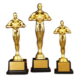 19/22/24 cm Gold Plated Trophy Little Golden Man Trophy Competition Souvenir - Side View