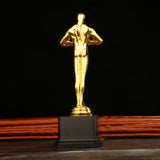 19/22/24 cm Gold Plated Trophy Little Golden Man Trophy Competition Souvenir - 45-Degree Angle