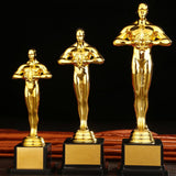 19/22/24 cm Gold Plated Trophy Little Golden Man Trophy Competition Souvenir - Extra Image