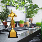 19/22/24 cm Gold Plated Trophy Little Golden Man Trophy Competition Souvenir - Extra Image