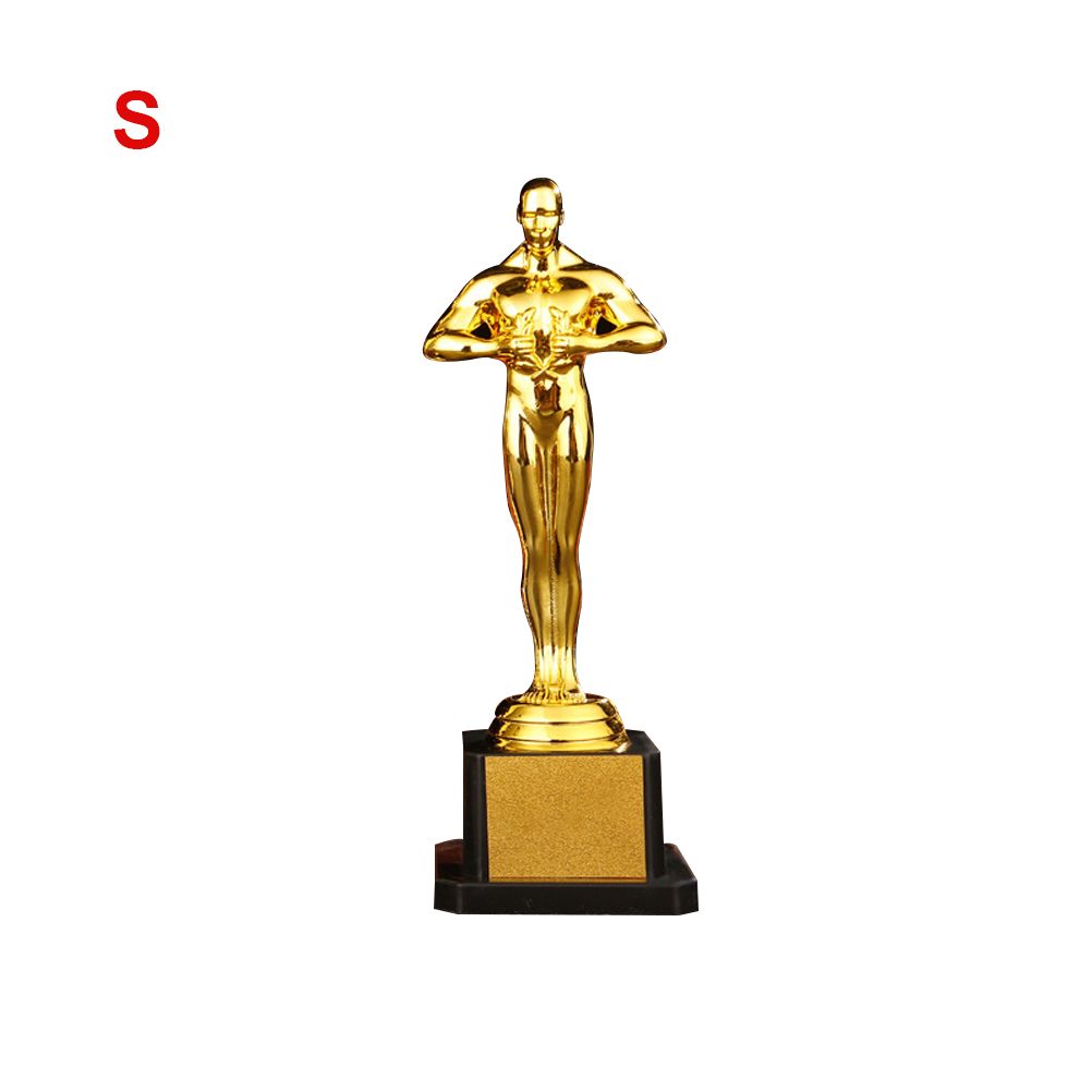 19/22/24 cm Gold Plated Trophy Little Golden Man Trophy Competition Souvenir