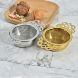 Tea Strainers with Drip Bowl Stainless Steel Tea Infuser Set Tea Filter with Double Wing Handles