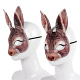 Half Face Rabbit Headgear Funny EVA Rabbit Bunny Headgear for Party Festival Club