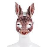 Half Face Rabbit Headgear Funny EVA Rabbit Bunny Headgear for Party Festival Club