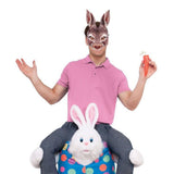 Half Face Rabbit Headgear Funny EVA Rabbit Bunny Headgear for Party Festival Club