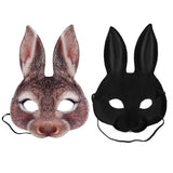 Half Face Rabbit Headgear Funny EVA Rabbit Bunny Headgear for Party Festival Club