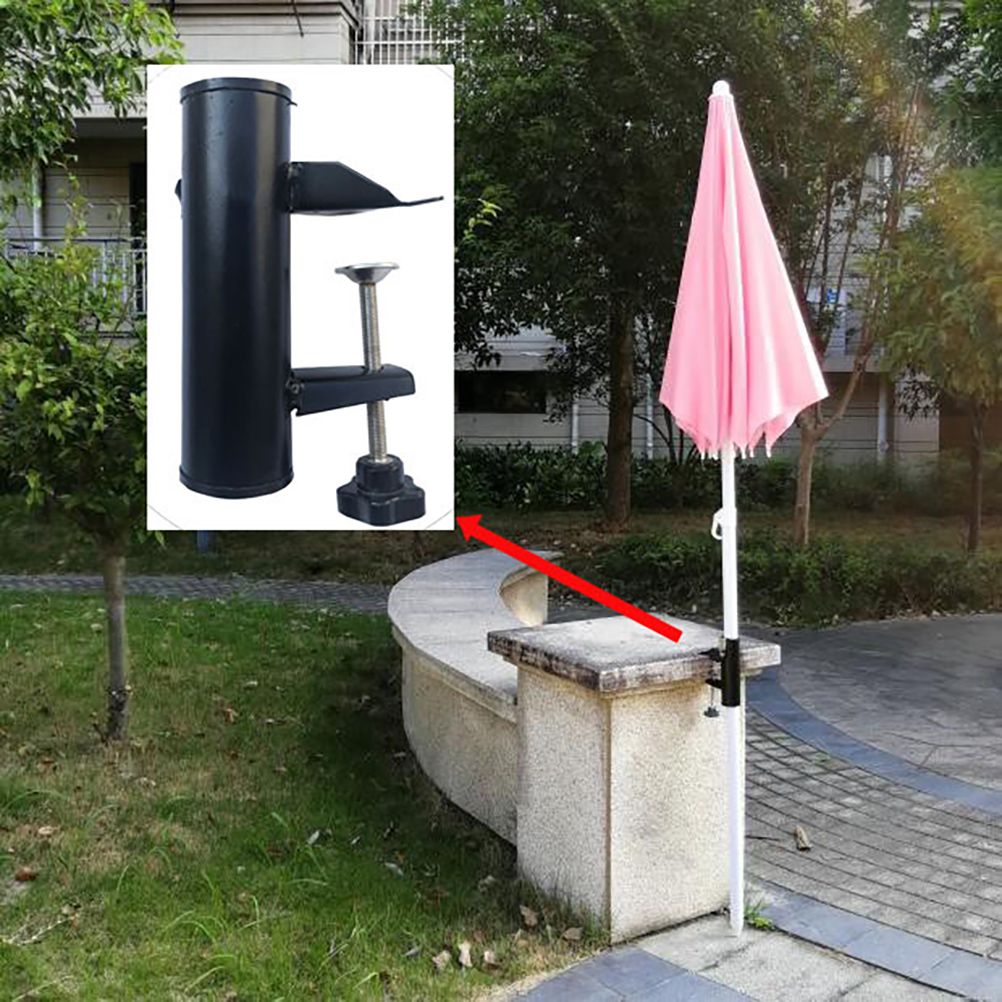 Steel Parasol Holder Balcony Umbrella Stand Umbrella Holder for Balcony Pole