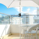 Steel Parasol Holder Balcony Umbrella Stand Umbrella Holder for Balcony Pole - Rear View