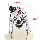 Halloween Latex Mask Horrible Scary Clown Mask Halloween Clown Mask Dress up Props for Adult - Top-Down View