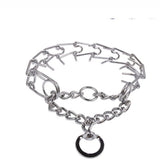 Adjustable Dog Training Prong Collar Metal Pinch Training Chain Collar Prong Pet Choke Collars Dog Necklace