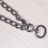 Adjustable Dog Training Prong Collar Metal Pinch Training Chain Collar Prong Pet Choke Collars Dog Necklace - Front View