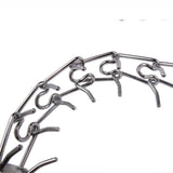 Adjustable Dog Training Prong Collar Metal Pinch Training Chain Collar Prong Pet Choke Collars Dog Necklace - 45-Degree Angle