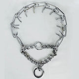 Adjustable Dog Training Prong Collar Metal Pinch Training Chain Collar Prong Pet Choke Collars Dog Necklace - Extra Image
