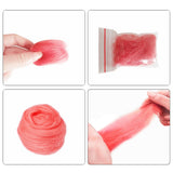 36/45 Colors Fibre Wool Yarn Roving for Needle Felting Hand Spinning DIY Craft Materials - Top-Down View