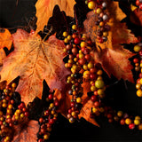 Maple Leaf Wreath Door Hanging Thanksgiving Wreath Halloween Vine Ornament